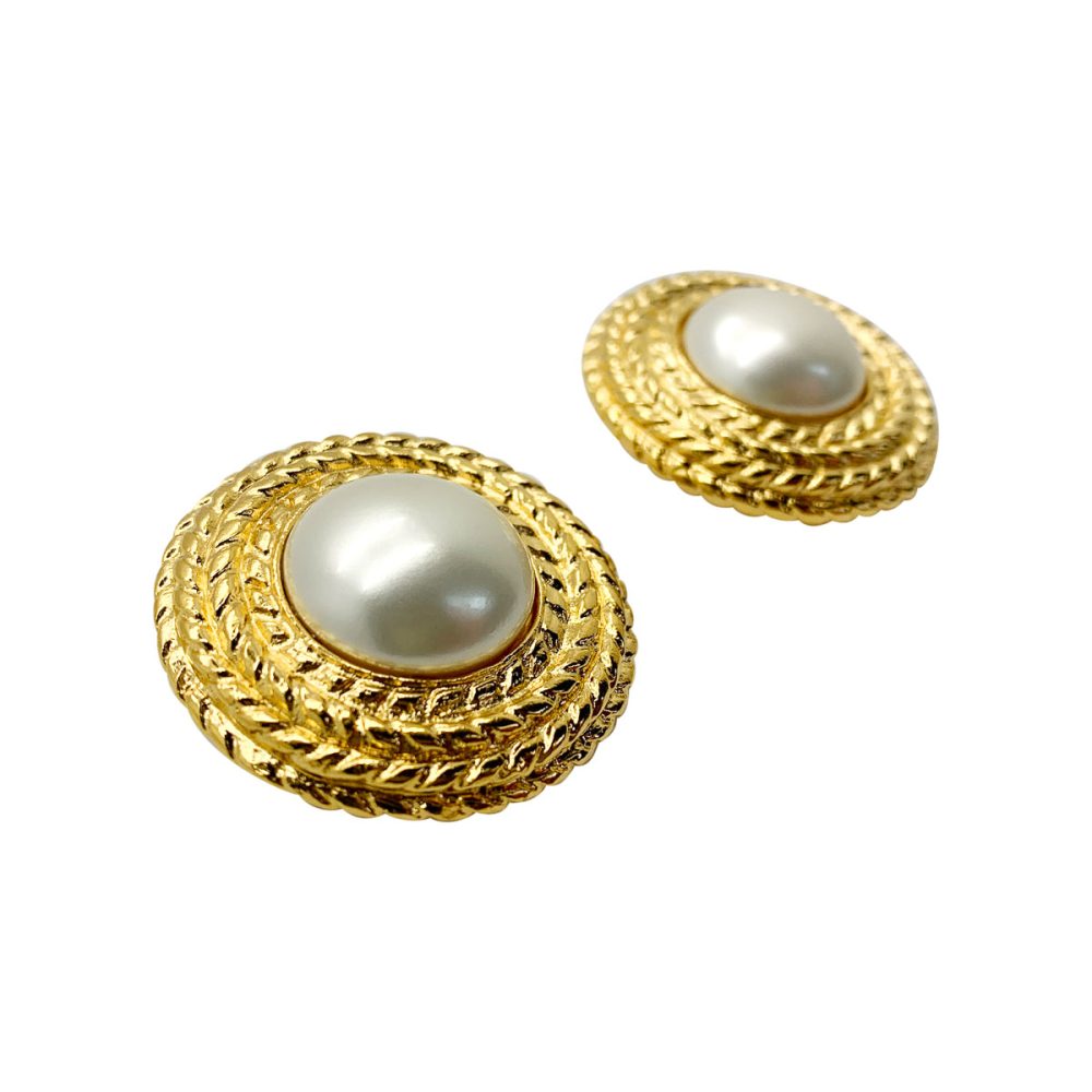 Vintage Chanel Pearl Rope Earrings