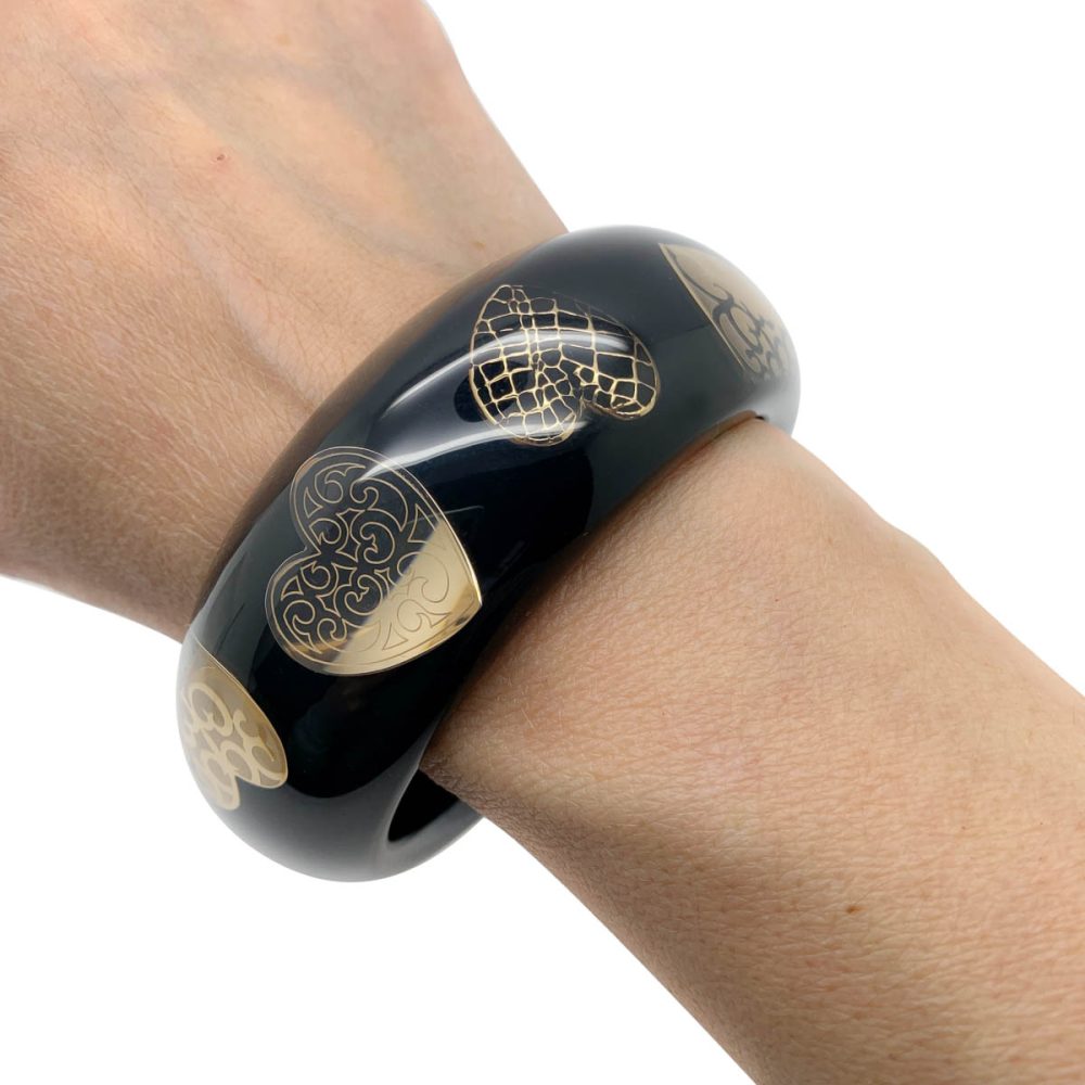Dior Resin Heart Bangle