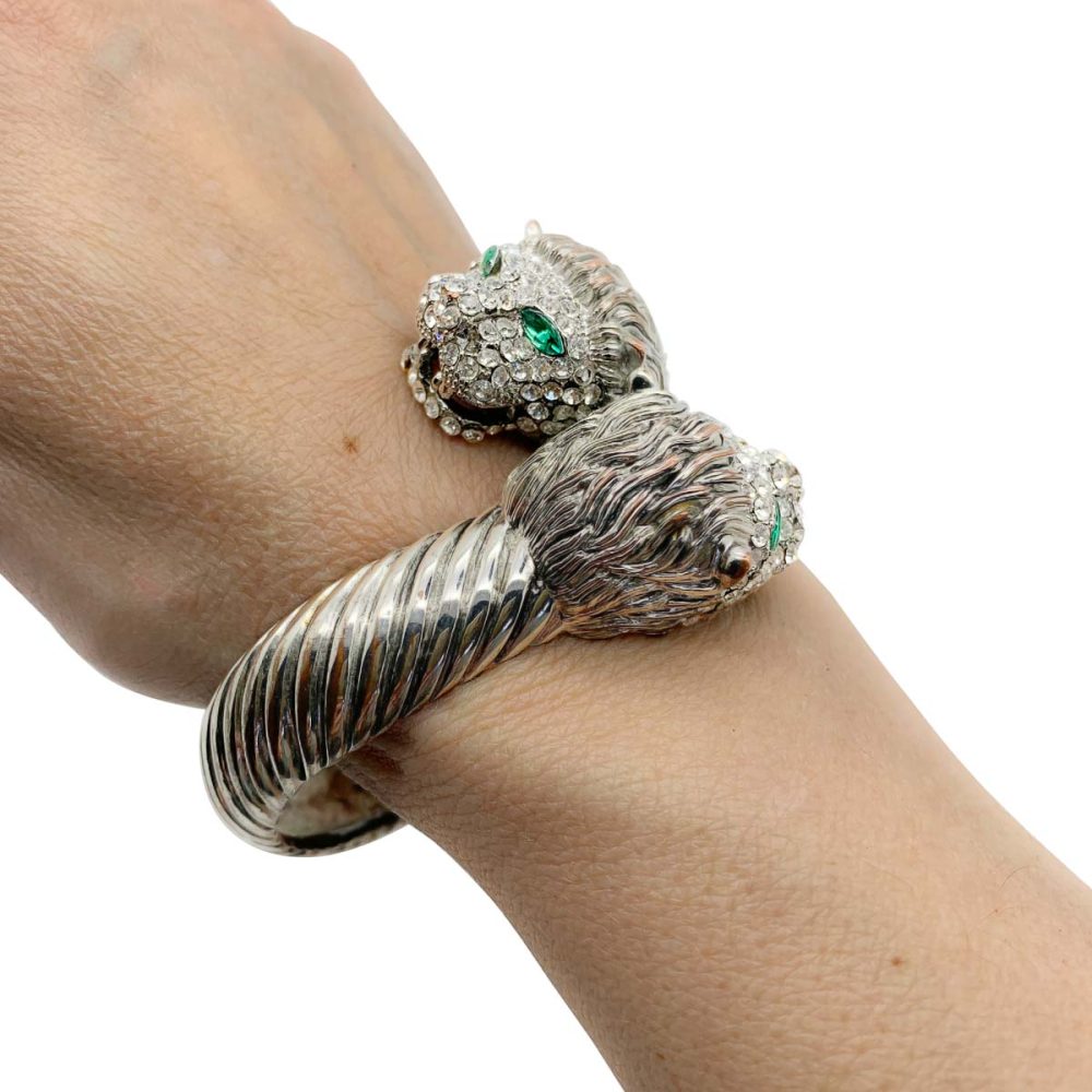 Vintage Lion Clamper Bracelet