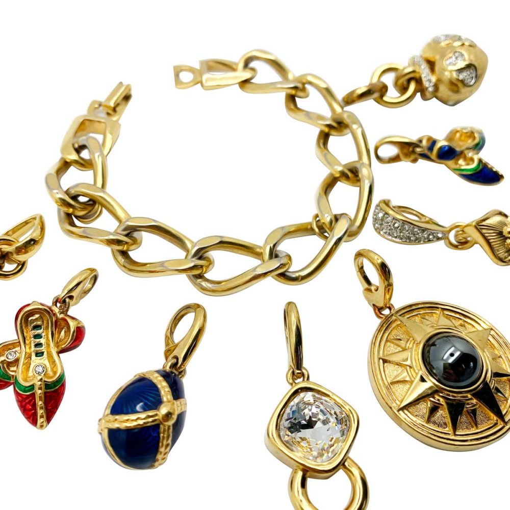 Vintage Detachable Charm Bracelet