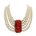 Jennifer Gibson Jewellery I 1365 (5) Vintage Eisenberg Carved Plaque Necklace