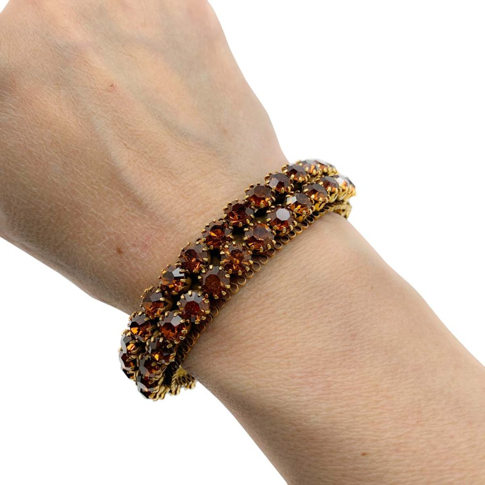 Vintage Sandor Topaz Crystal Bracelet