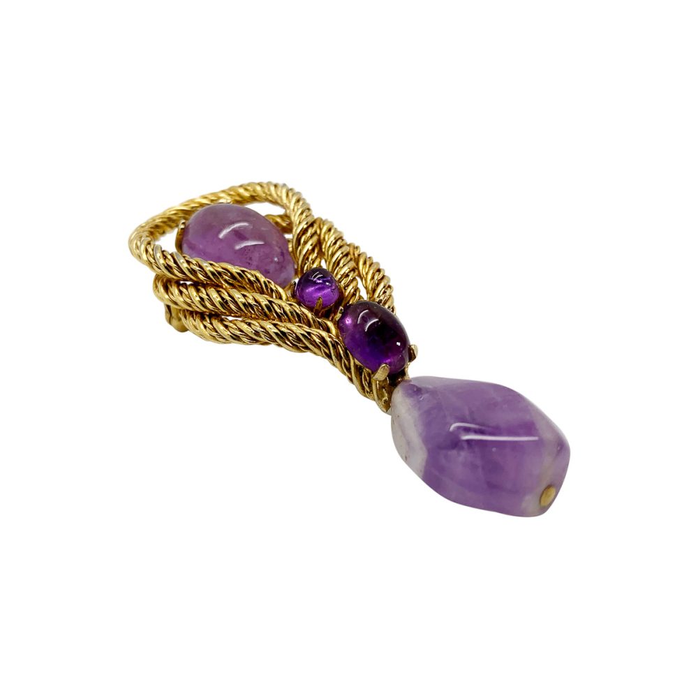 Vintage Dior Amethyst Brooch