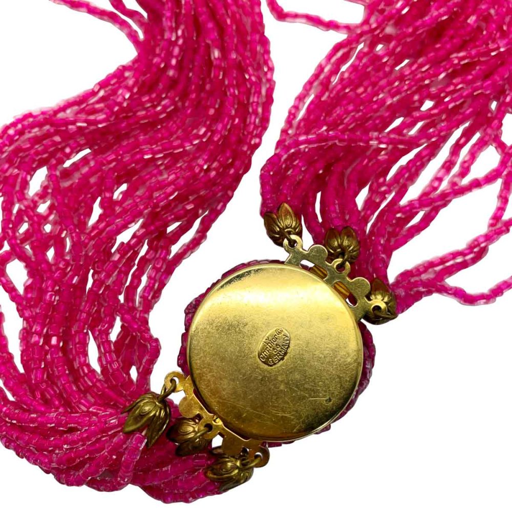 Vintage Dior Shocking Pink Necklace