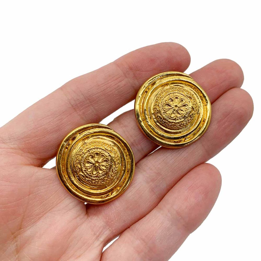 Vintage YSL Floral Earrings