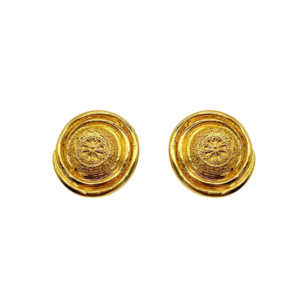 Vintage YSL Floral Earrings