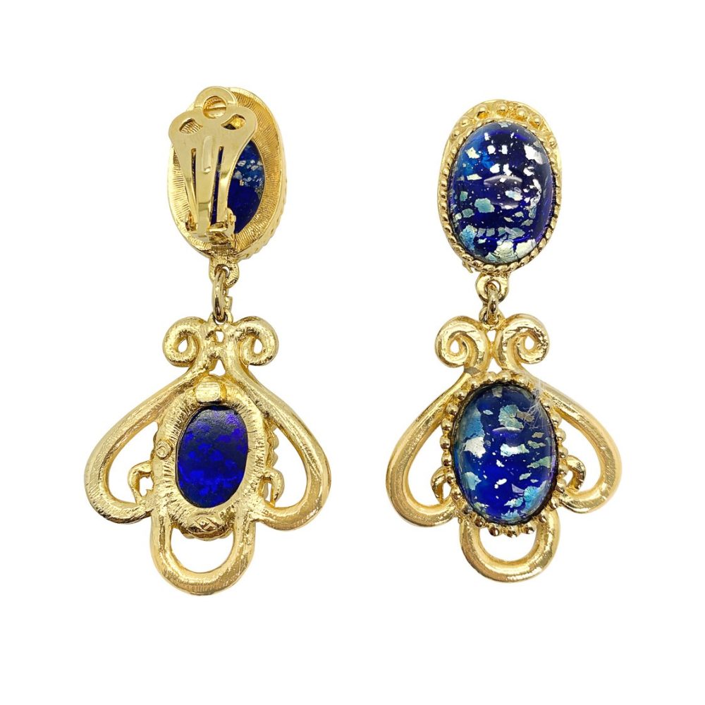 Vintage Cosmic Glass Earrings