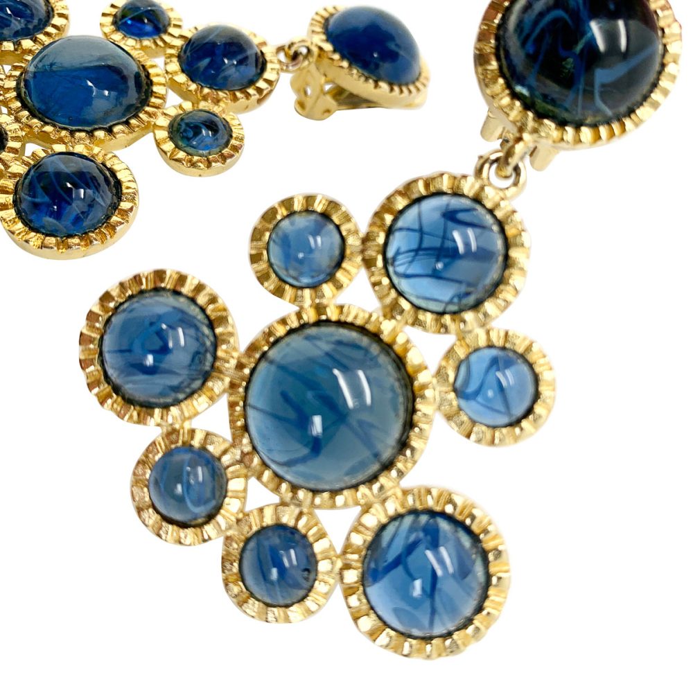 Vintage KJL Sapphire Earrings