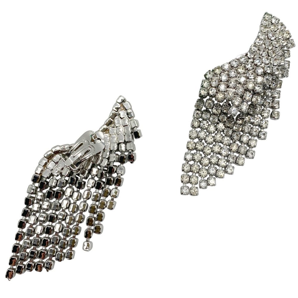 Vintage ear climber tassel earrings