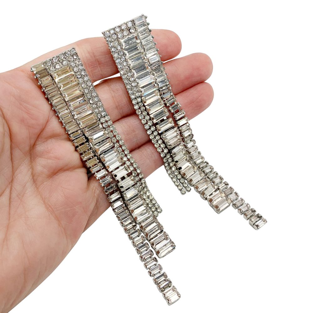 vintage deco drop earrings