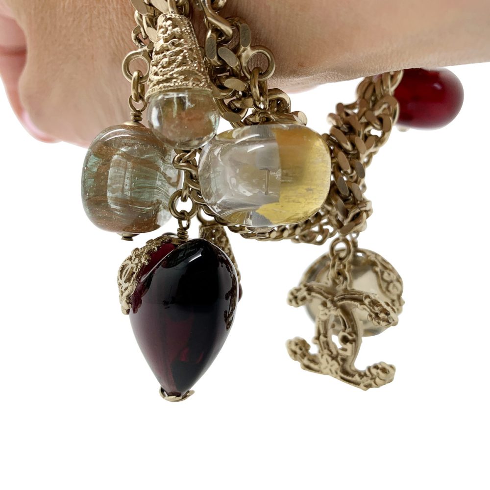 Chanel Gripoix charm bracelet