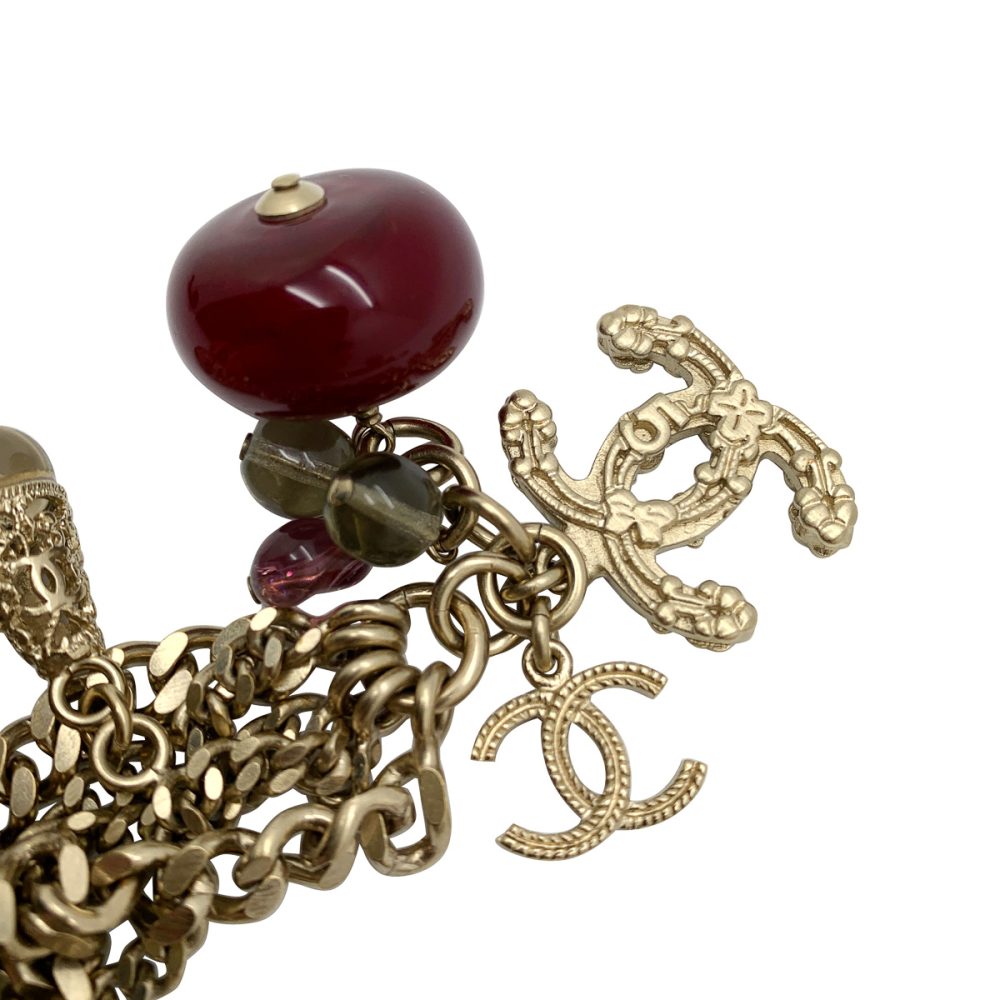 Chanel Gripoix charm bracelet