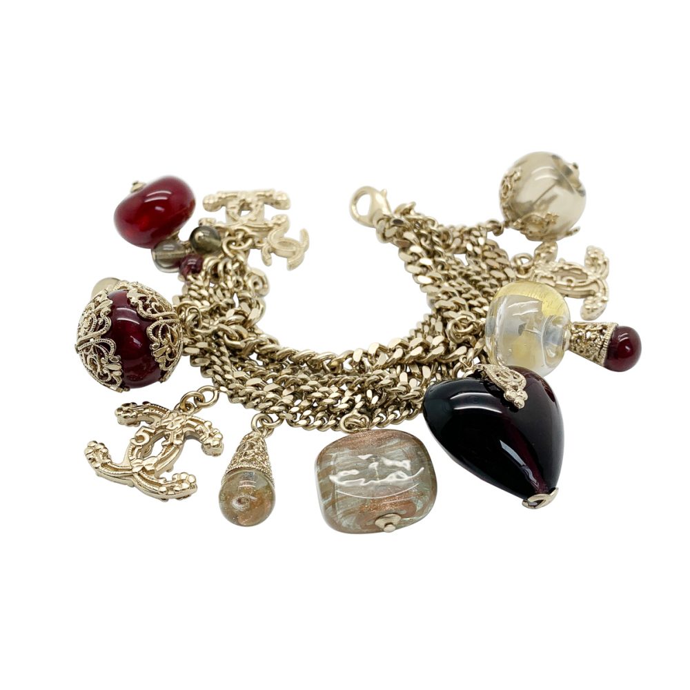 Chanel Gripoix charm bracelet