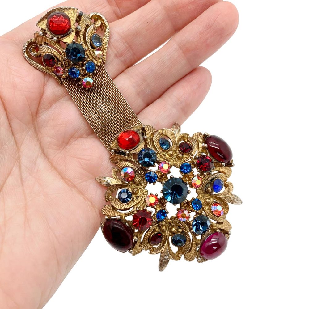 vintage Byzantine medal brooch