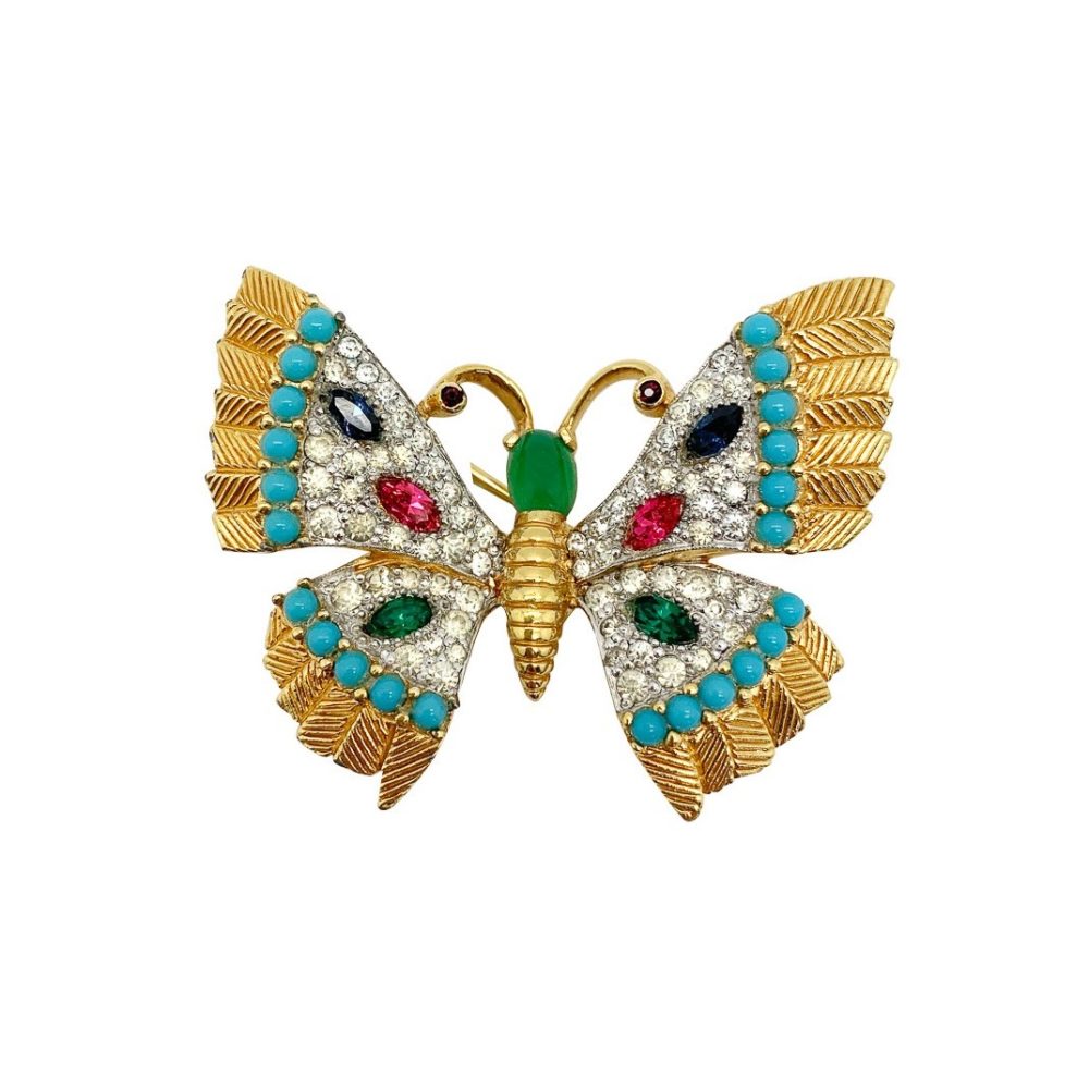 vintage Jomaz butterfly brooch