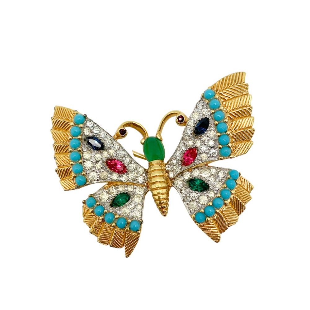 vintage Jomaz butterfly brooch