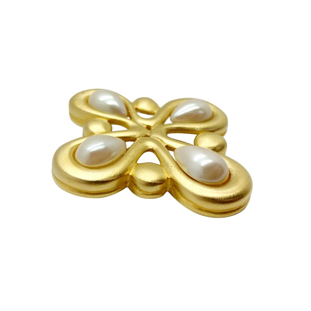 vintage Givenchy pearl brooch