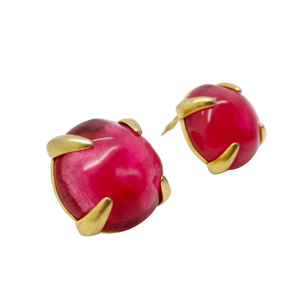 vintage Givenchy pink earrings