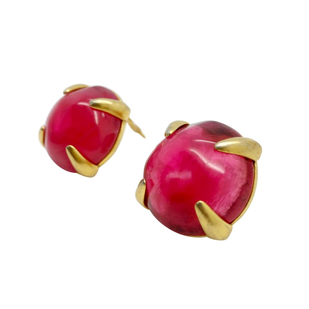 vintage Givenchy pink earrings
