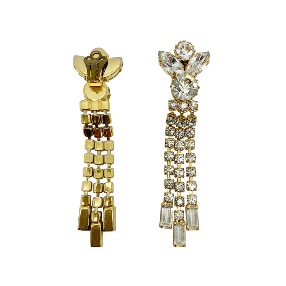 Vintage Crystal Drop Earrings