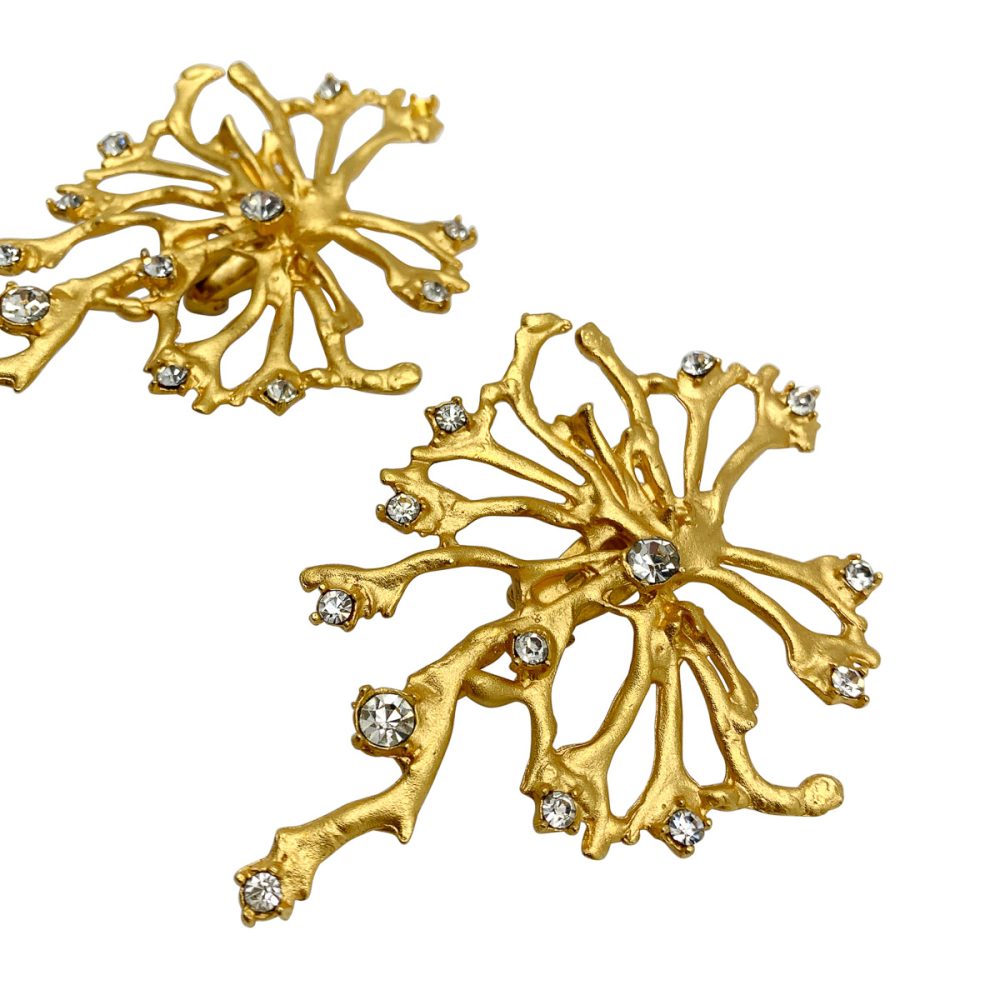 Vintage Coral Branch Earrings