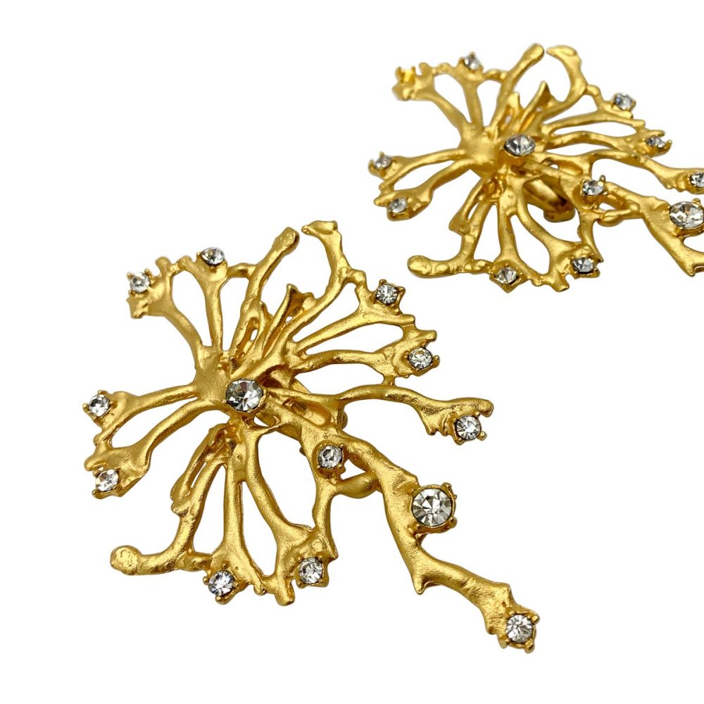 Vintage Coral Branch Earrings