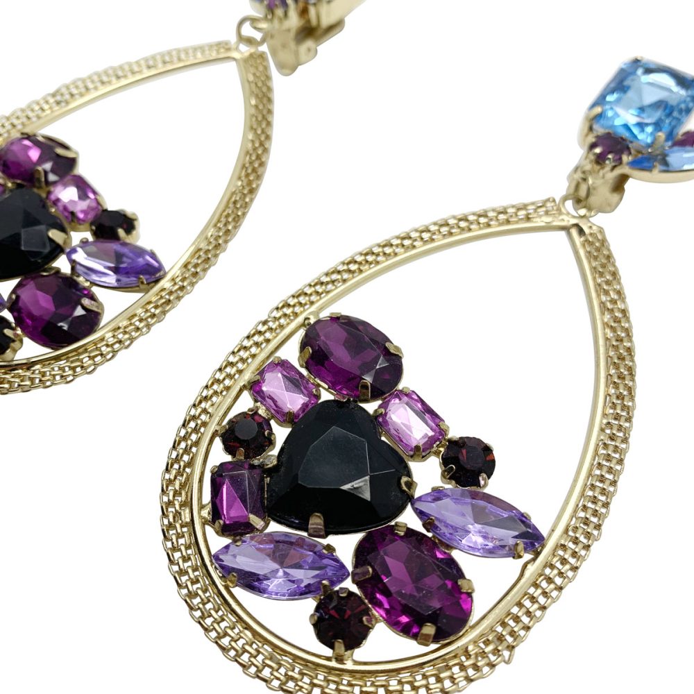 Vintage Amethyst Drop Earrings