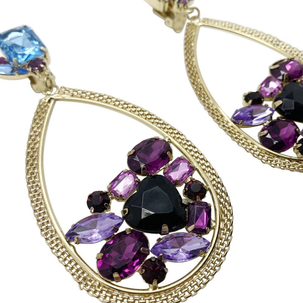 Vintage Amethyst Drop Earrings