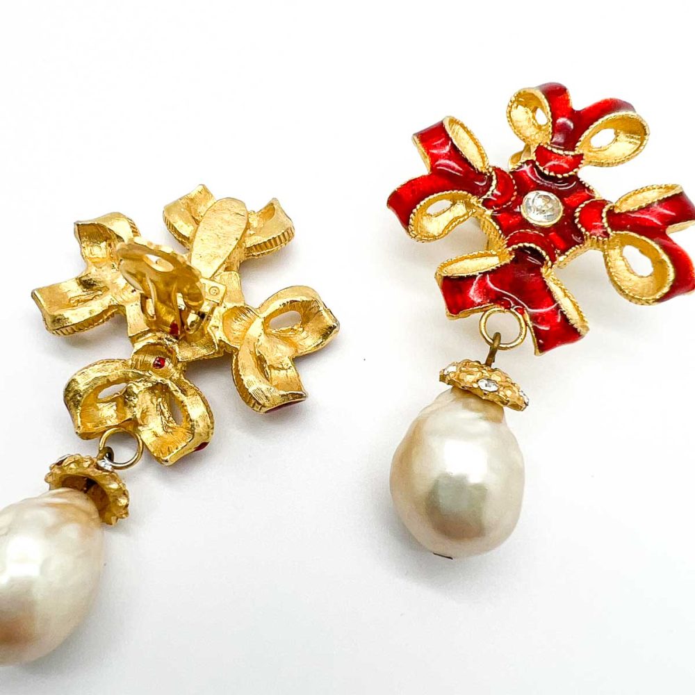 Vintage YOSCA Enamel Earrings