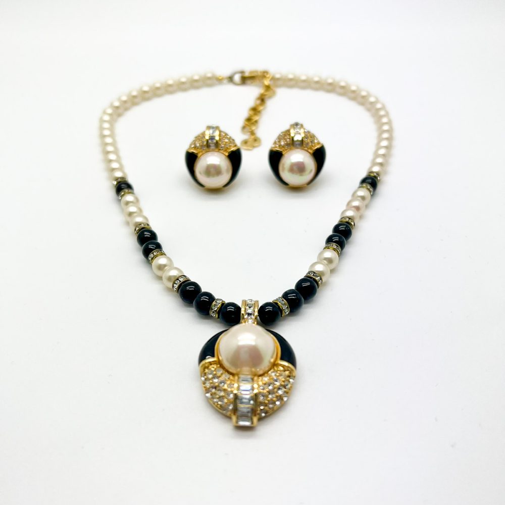 Vintage Dior Monochrome Necklace