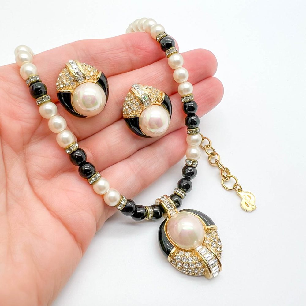 Vintage Dior Monochrome Necklace