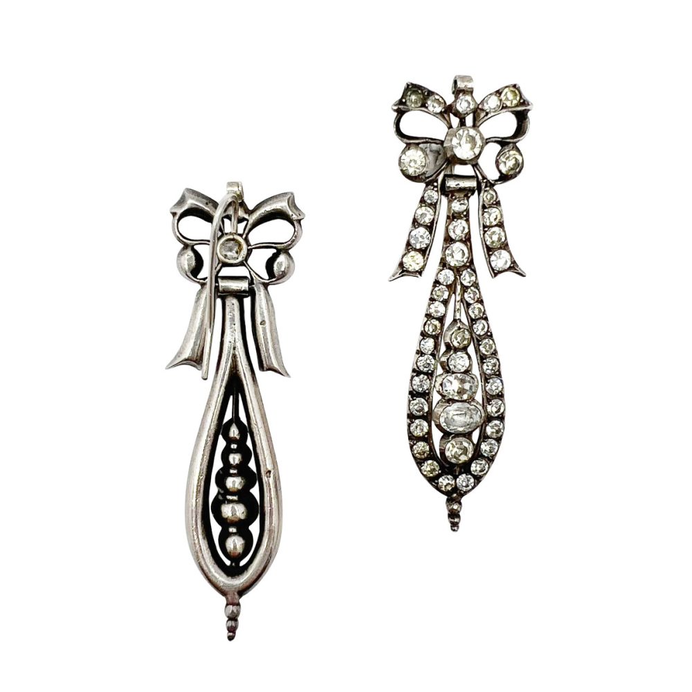 Antique French Paste Earrings
