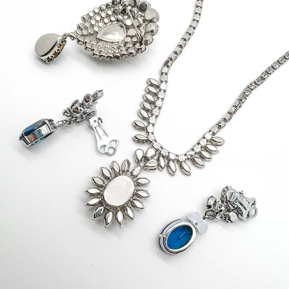 Vintage Sapphire Paste Parure