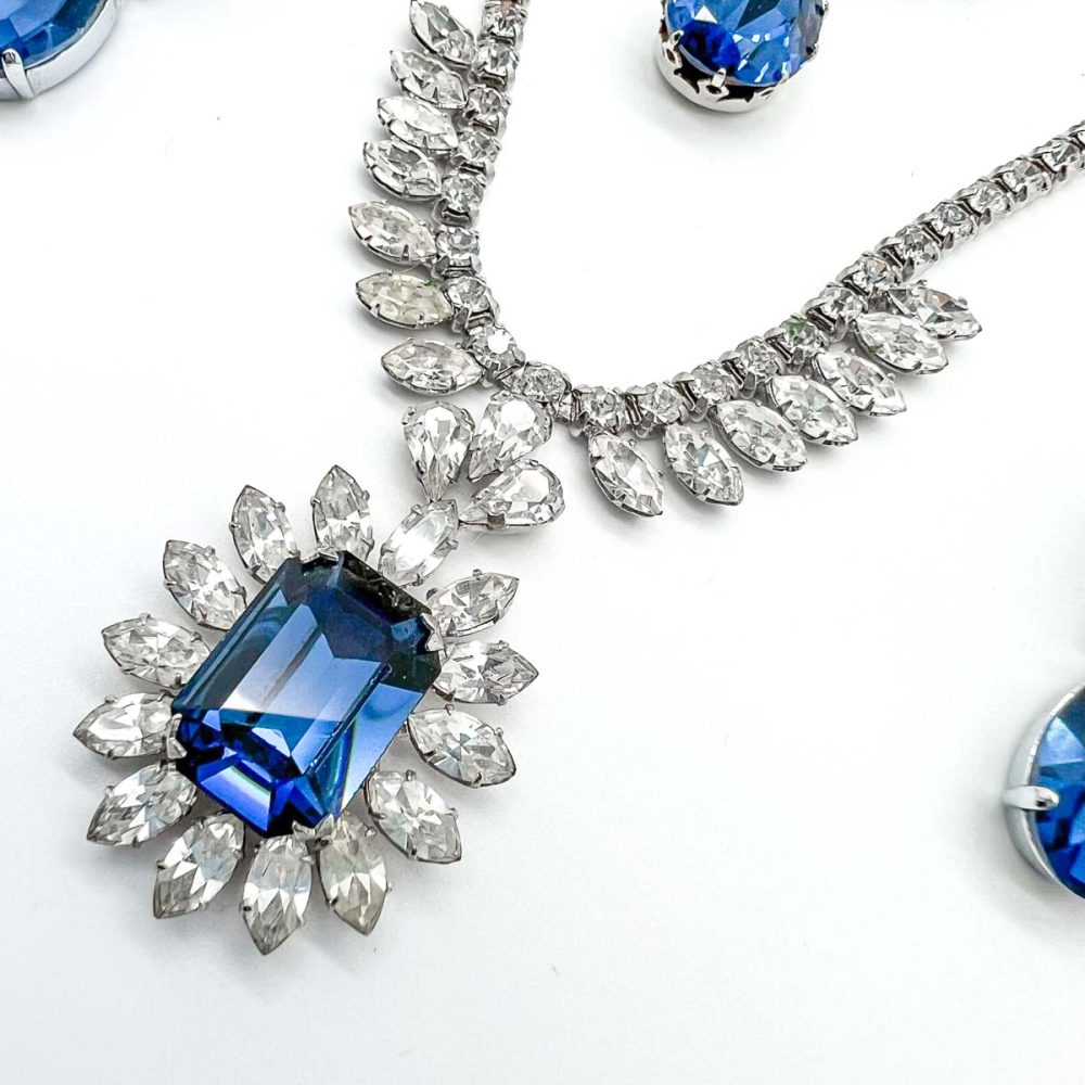 Vintage Sapphire Paste Parure