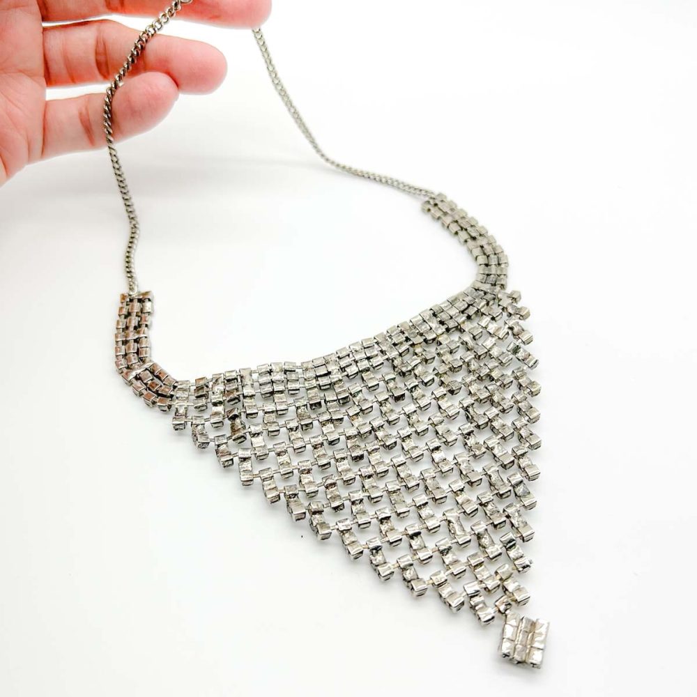 Vintage Crystal Bib Necklace