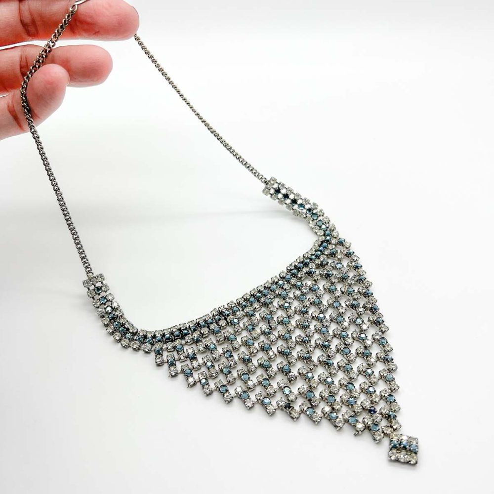 Vintage Crystal Bib Necklace