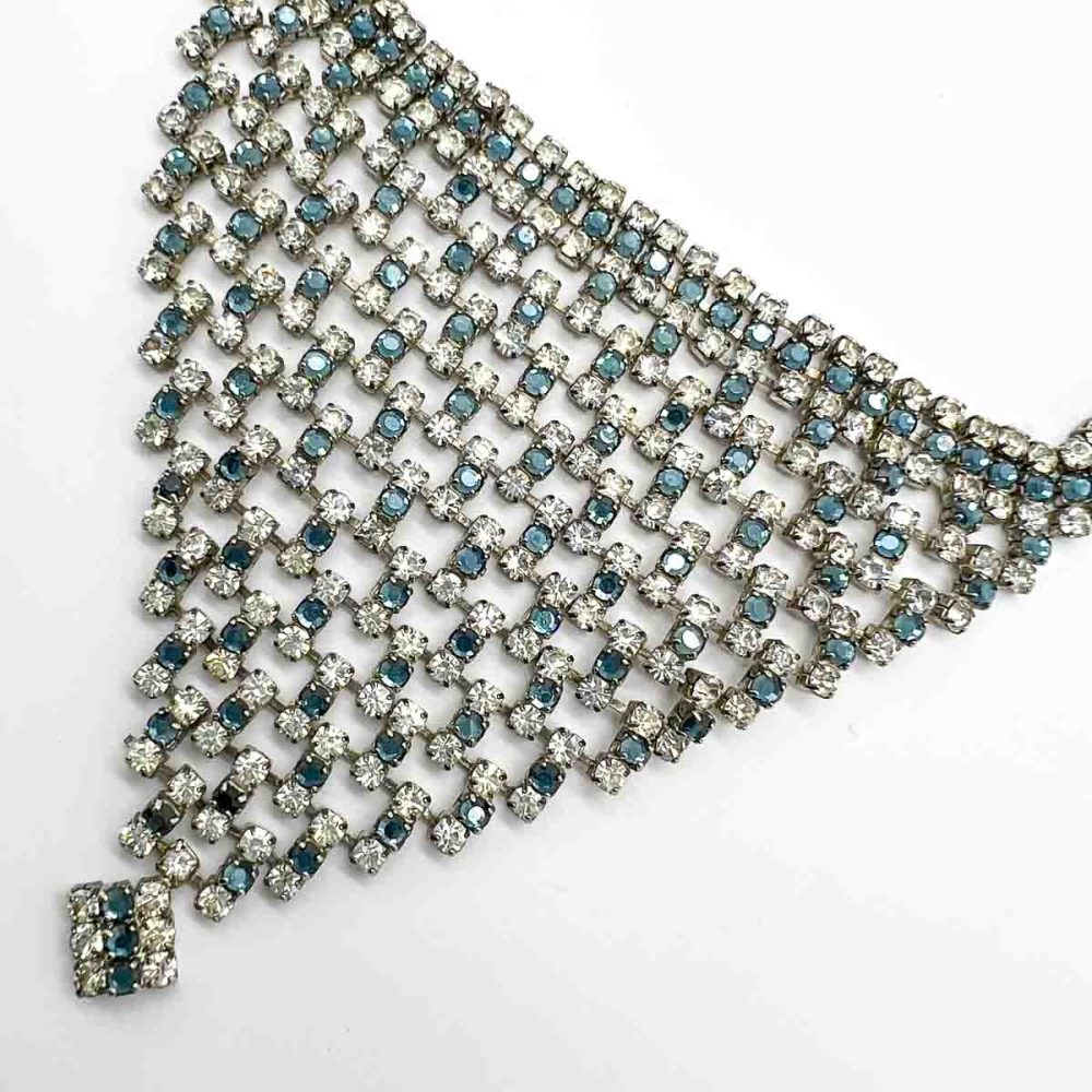 Vintage Crystal Bib Necklace