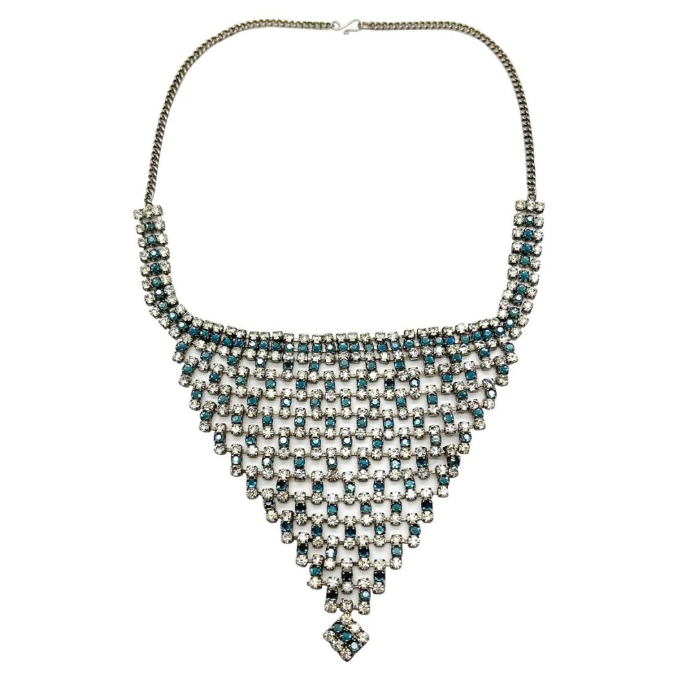 Vintage Crystal Bib Necklace
