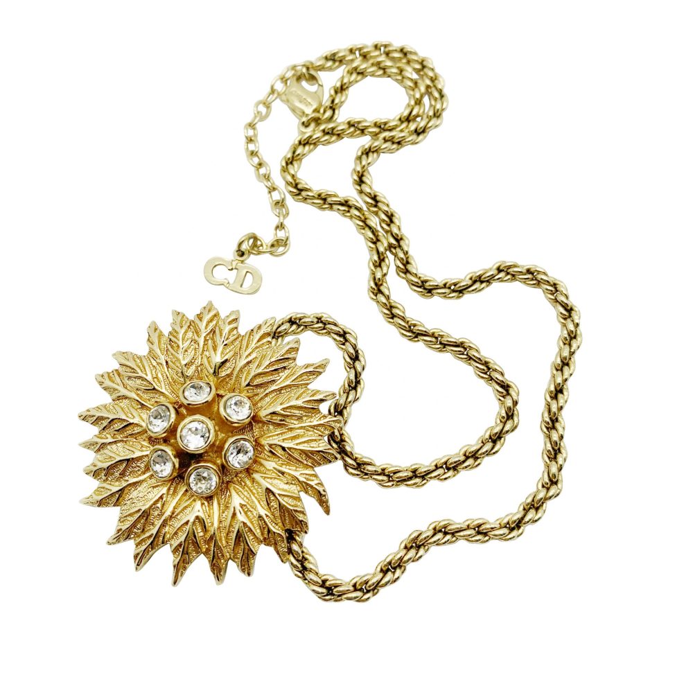 Vintage Dior Sunflower necklace
