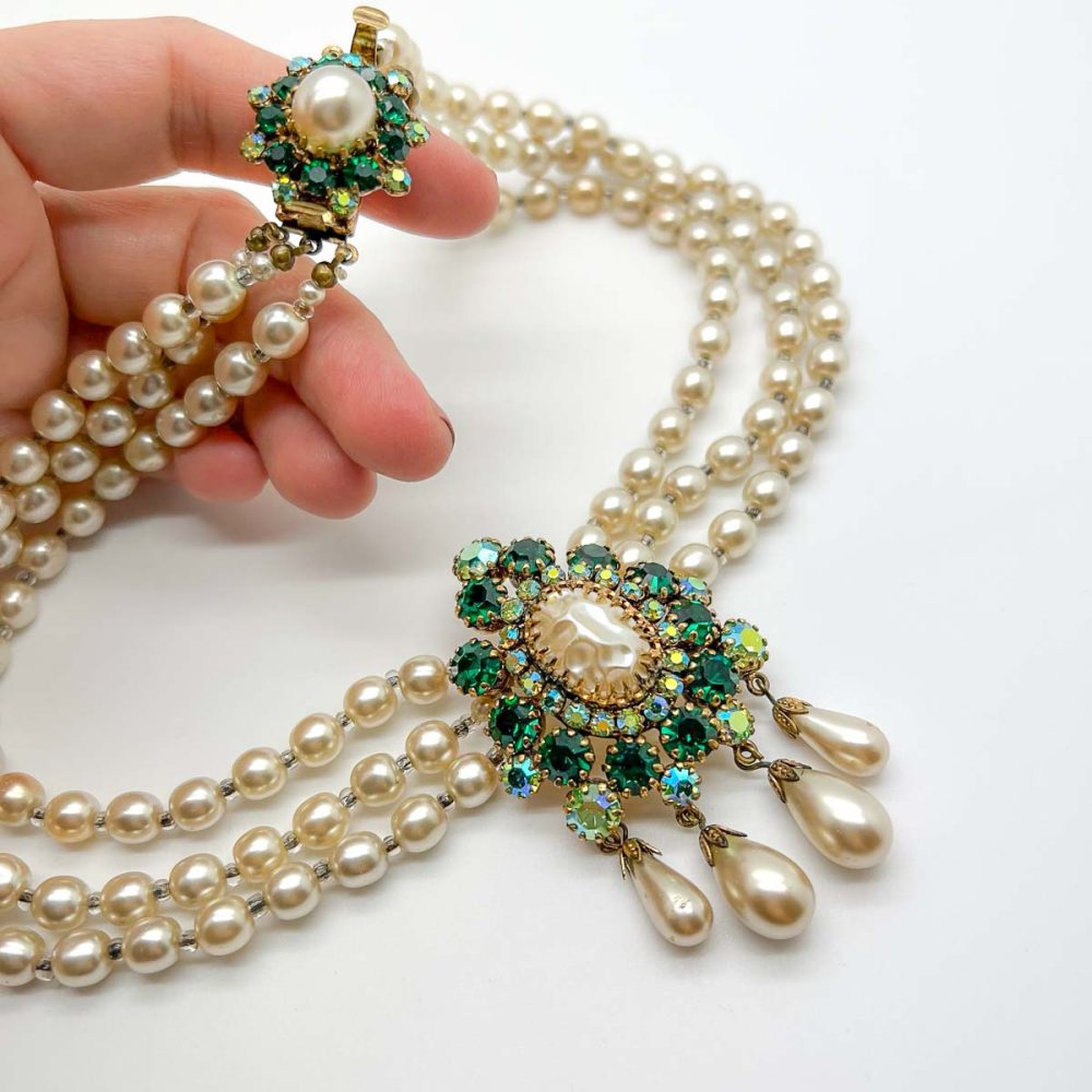 Vintage Regency Droplet Necklace