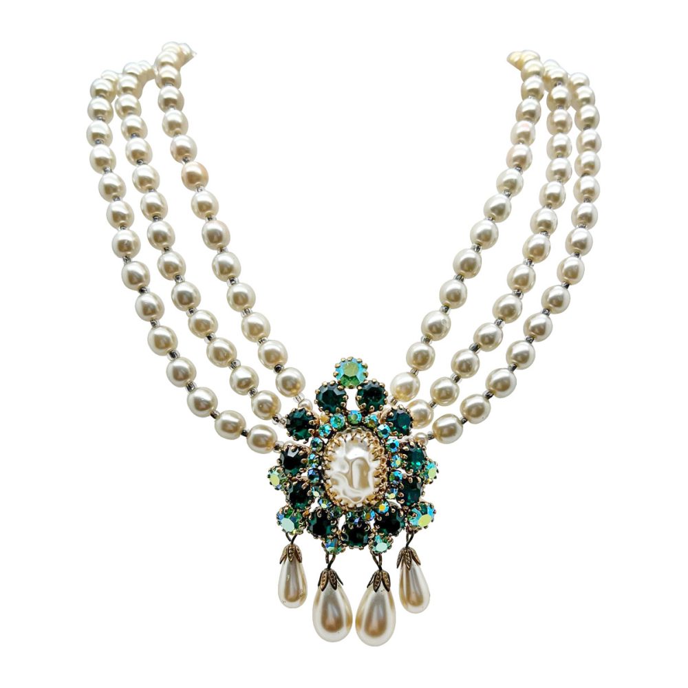 Vintage Regency Droplet Necklace
