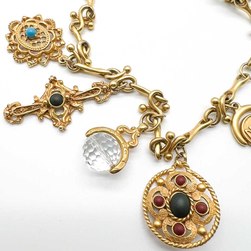 Vintage Donna Karen Logo Charm Chain