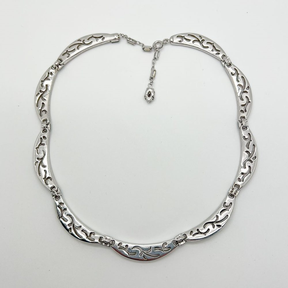 Vintage Deco Style Emerald Necklace