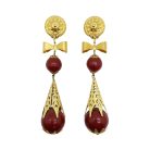 Jennifer Gibson Jewellery 1530 (3) Vintage Filigree Bomb Earrings