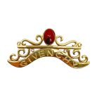 Jennifer Gibson Jewellery 1531 (6) Vintage Givenchy Cabochon Logo Brooch