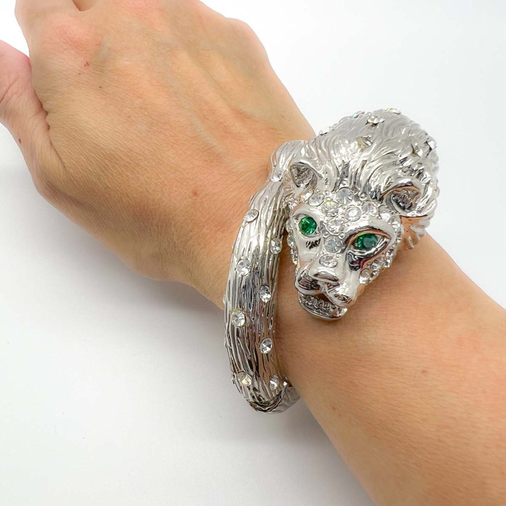 Vintage Big Cat Cuff Bangle