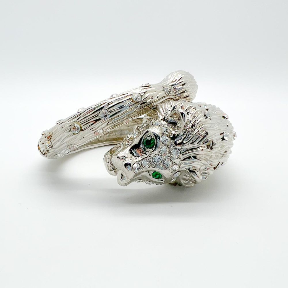 Vintage Big Cat Cuff Bangle