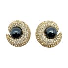 Jennifer Gibson Jewellery 1544 (1) Vintage Ciner Pearl Crescent Earrings