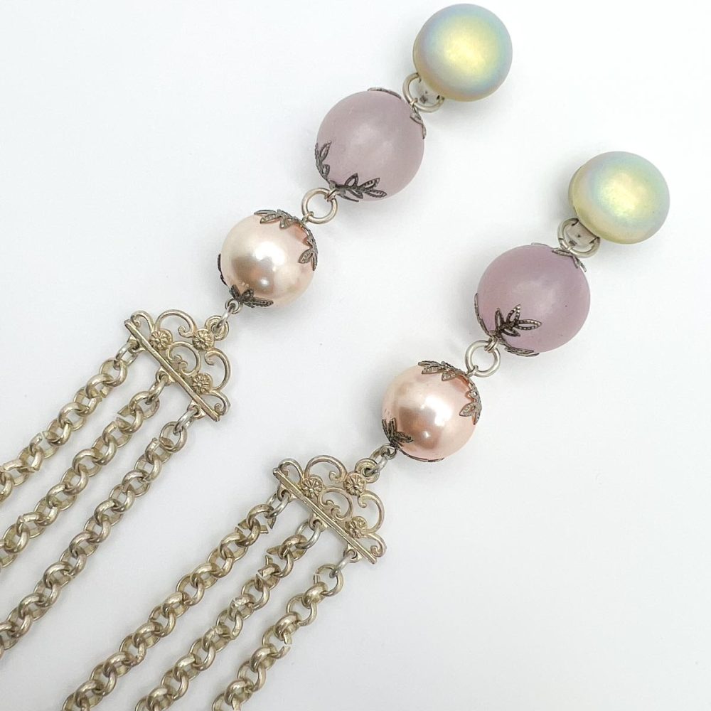 Vintage Pastel Shoulder Duster Earrings