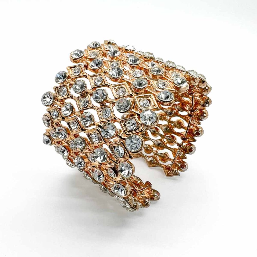 Vintage Crystal Lattice Cuff